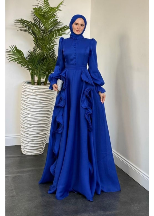 Samira Fırfırlı Janjan Abiye Saks