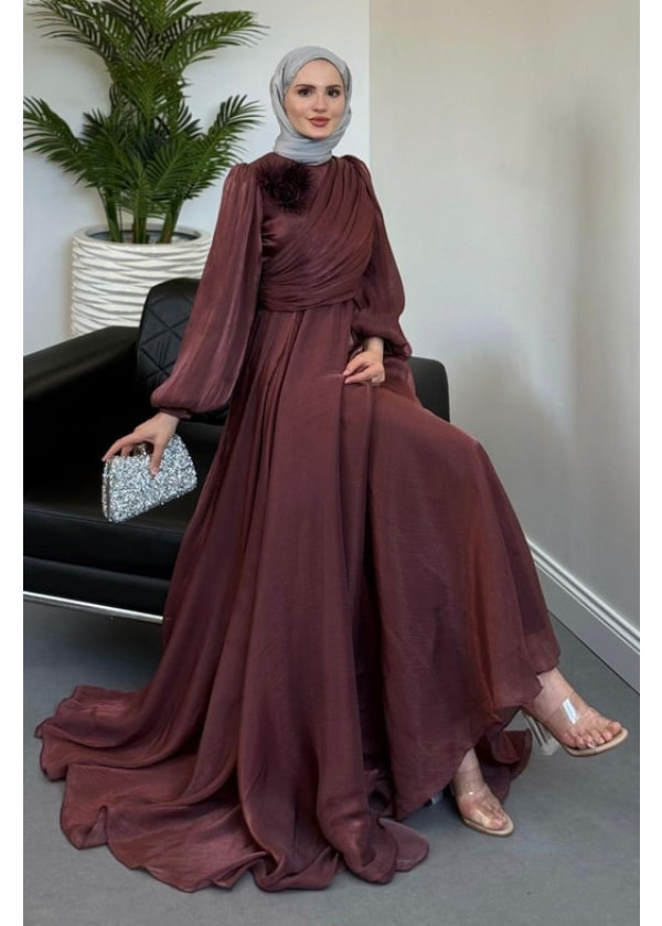 Anastasia Omzu Güllü Abiye Gül Kurusu